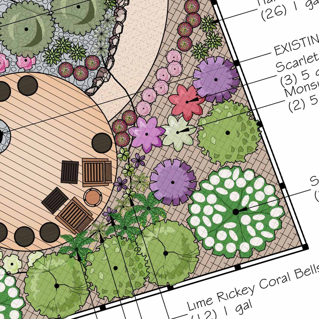 Zoomed in section from a Helios landscape designer in Longmont Colorado